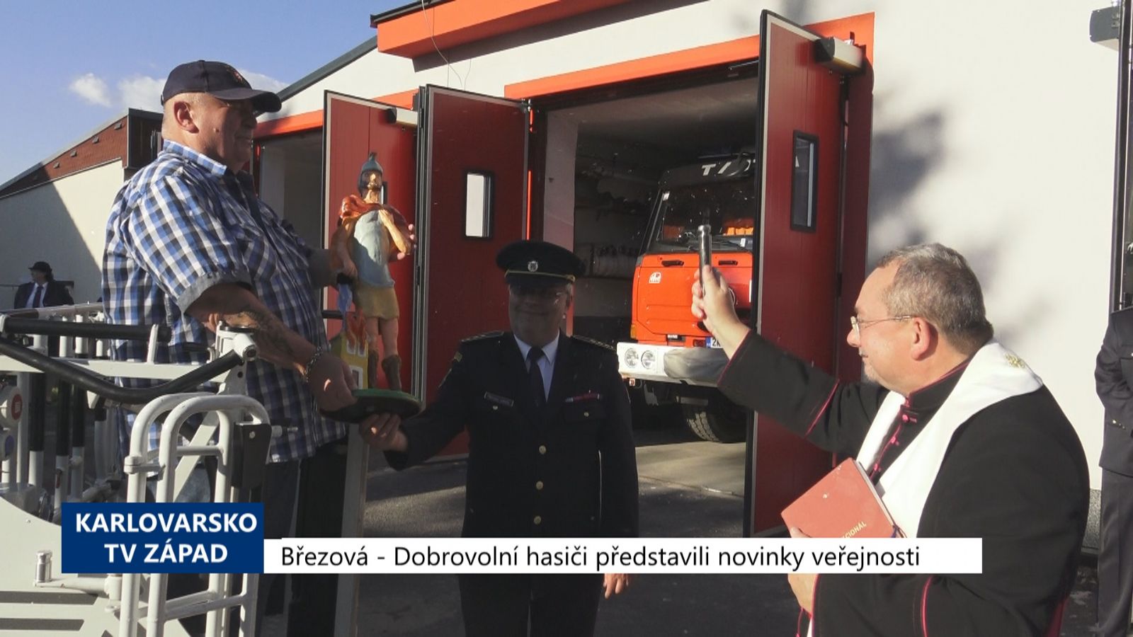 Březová: Dobrovolní hasiči představili novinky veřejnosti (TV Západ)