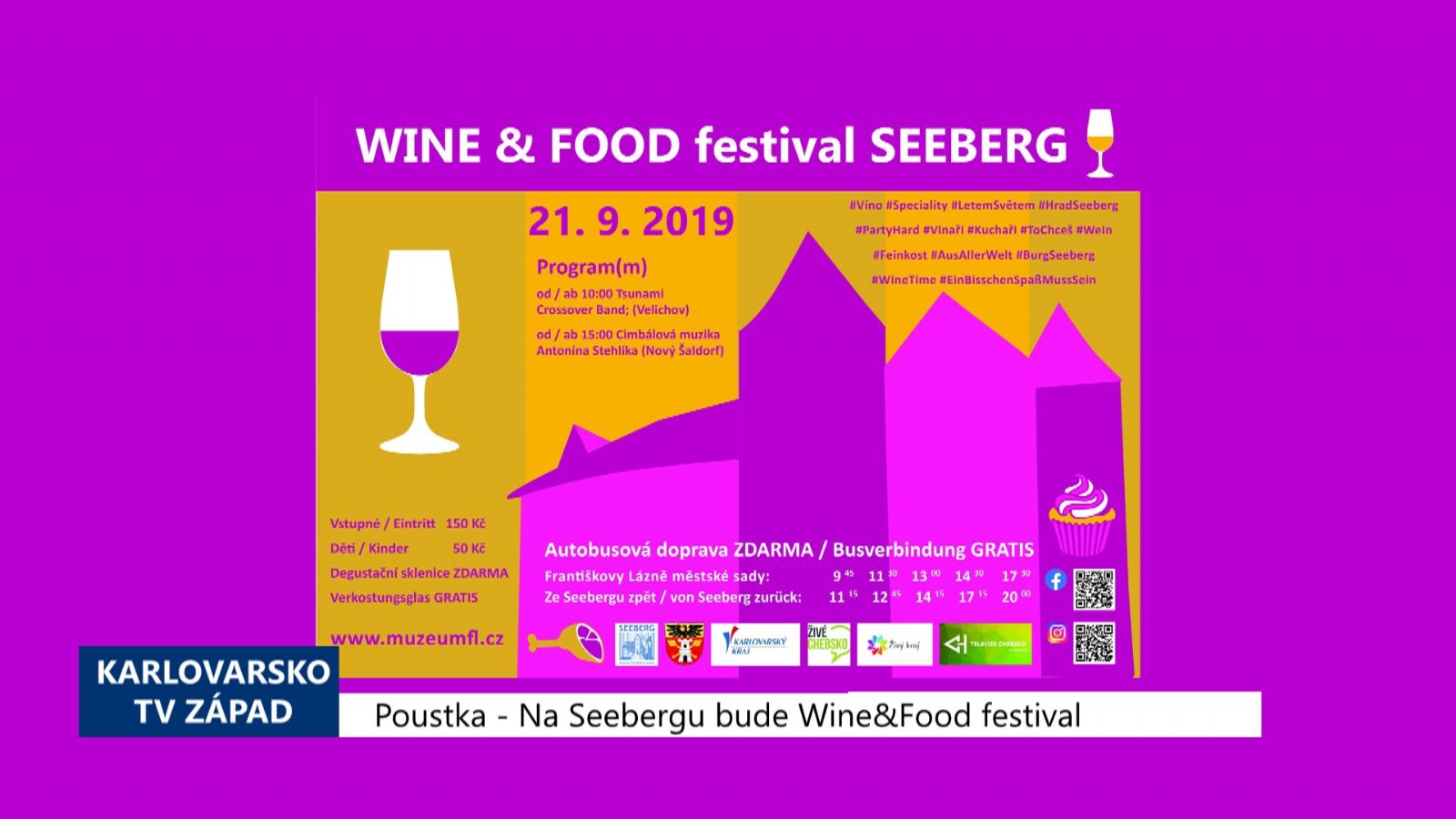 Poustka: Na Seebergu bude Wine&Food festival (TV Západ)