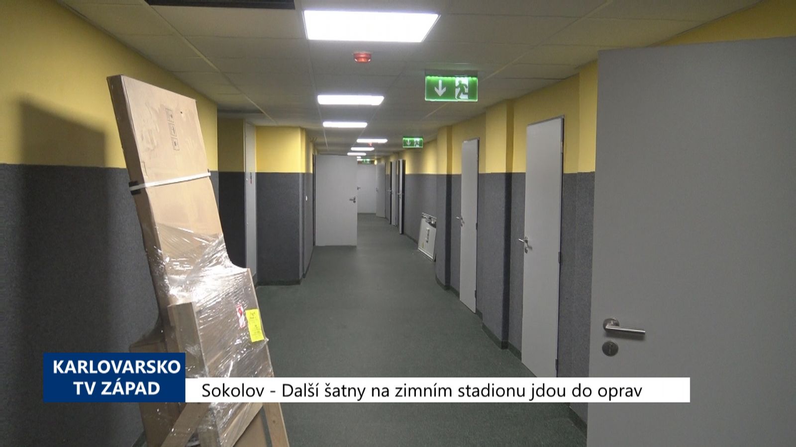 Sokolov: Další šatny na zimním stadionu jdou do oprav (TV Západ)
