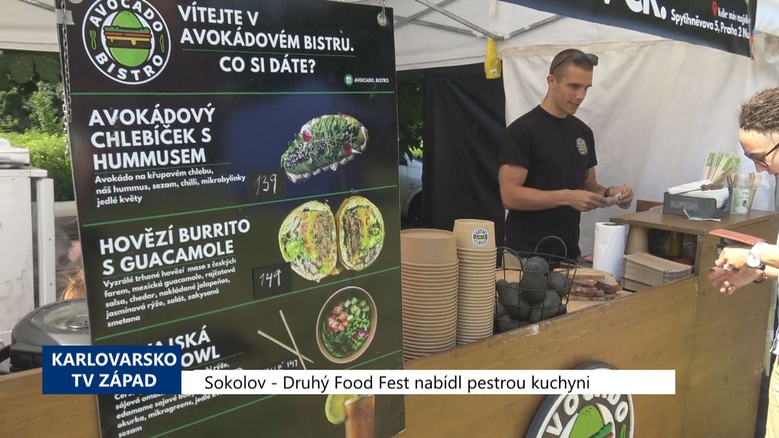 Sokolov: Druhý Food fest nabídl pestrou kuchyni (TV Západ)