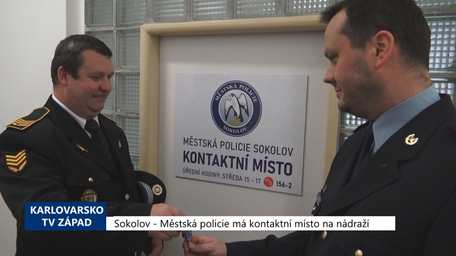Sokolov: Městská policie má kontaktní místnost na nádraží (TV Západ)