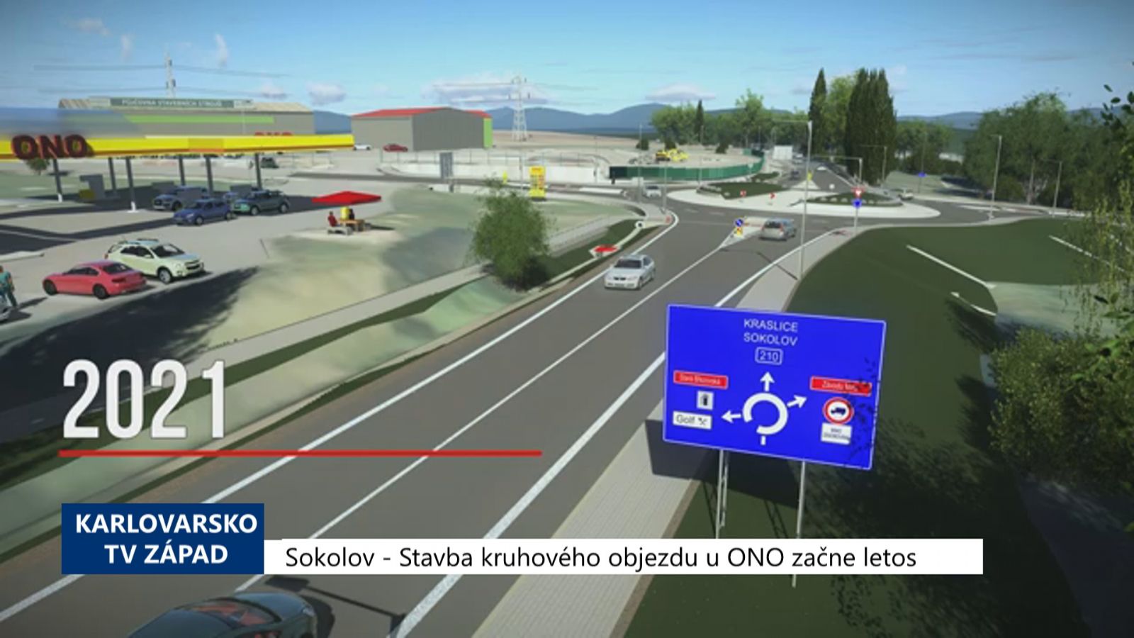 Sokolov: Stavba kruhového objezdu u ONO začne letos (TV Západ)